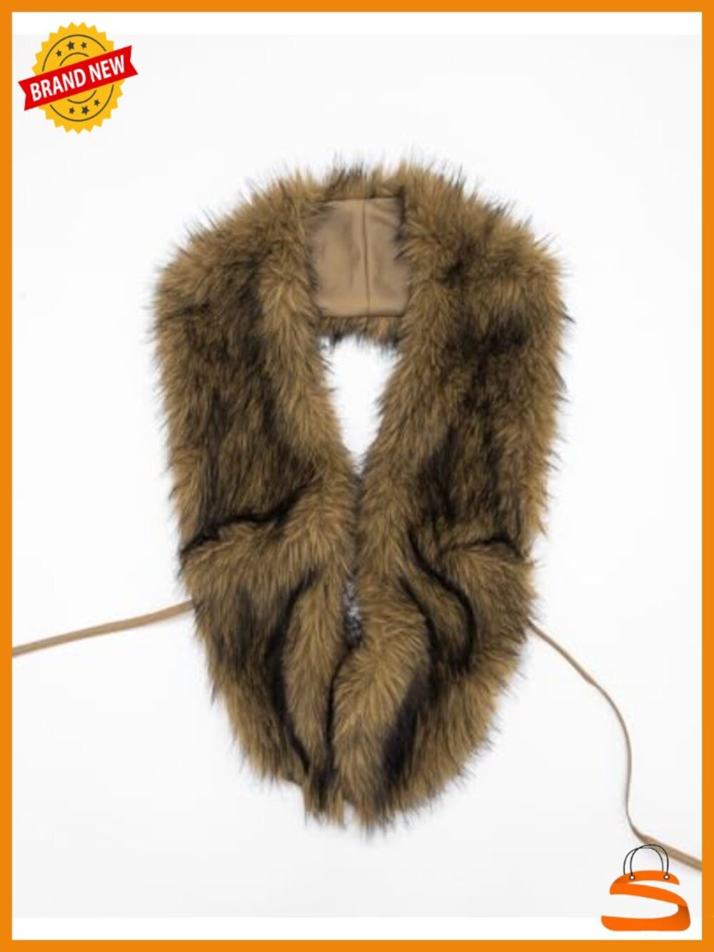 Faux Fur Halter Crop Top Sleeveless Open Back Tie Backless Vest Shaggy Waistcoat - Picture 5 of 6